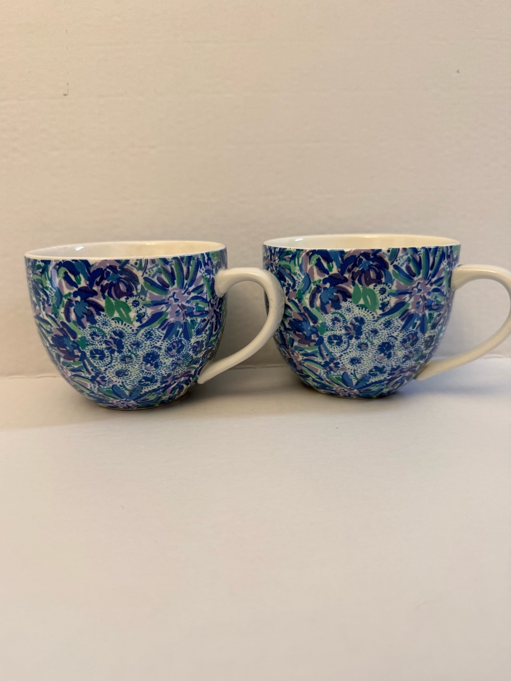 Lilly Pulitzer Floral Ceramic Mugs